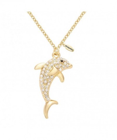 NOUMANDA Dolphin Crystal Pendant Necklace