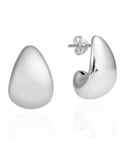 Modern Chunky TearDrop Sterling Earrings