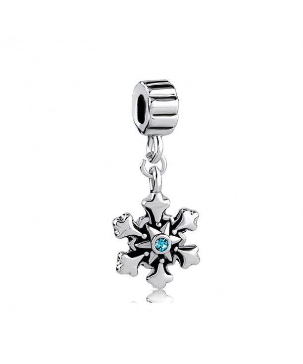 Locket Dangle Snowflake Christmas Bracelets