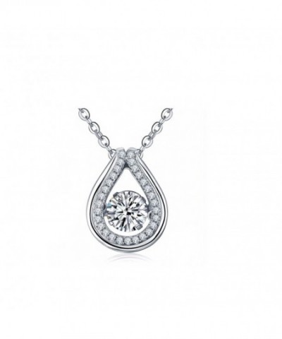 Dancing Diamond Sterling Zirconia Pendant