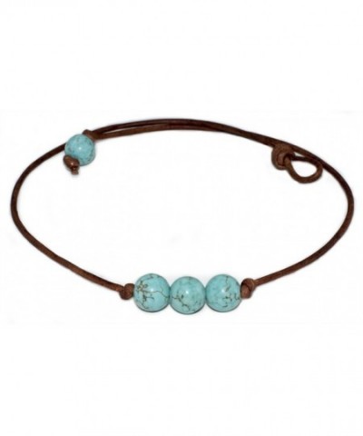 Quality Genuine Turquoise Necklace Leather