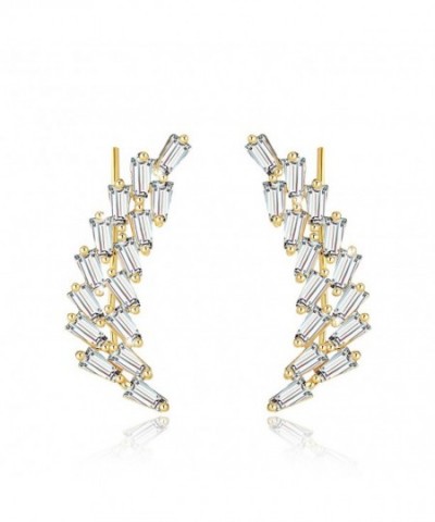 Mevecco Crawler Climber Earrings Jewelry 14 Gold