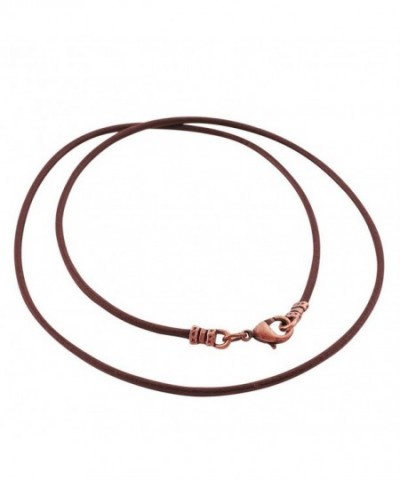 Antique Copper 1 8mm Leather Necklace
