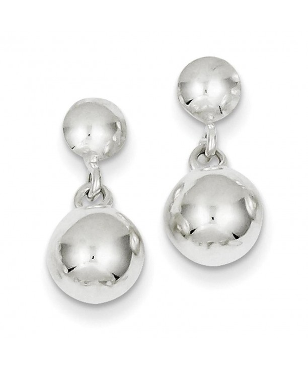 Sterling Silver Polished Dangle Earrings