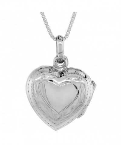 Small Sterling Silver Engraved Locket