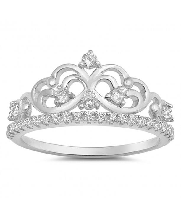 Clear Tiara Filigree Sterling Silver