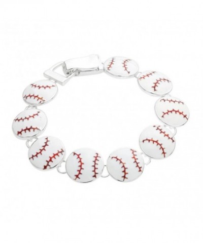 Rosemarie Collections Baseball Magnetic Bracelet