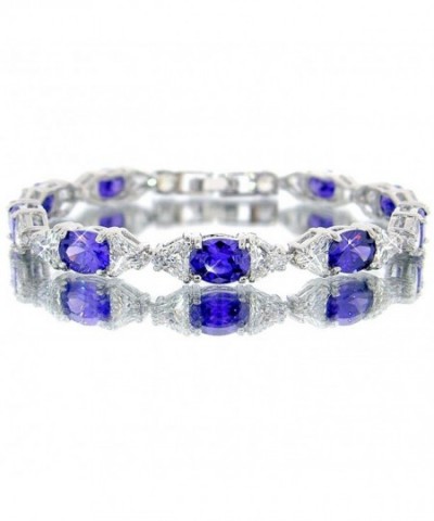 Amethyst Color Silver Bracelet BC433