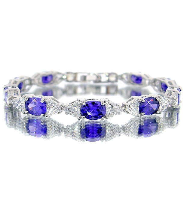 Amethyst Color Silver Bracelet BC433