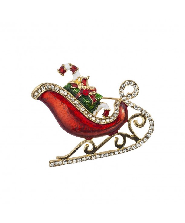 Lux Accessories Holiday Christmas Sleigh