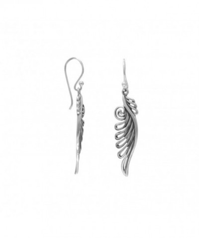 Angel Earrings Antiqued Sterling Silver