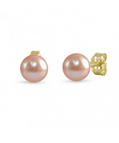 Yellow Gold Cultured Freshwater Pearl