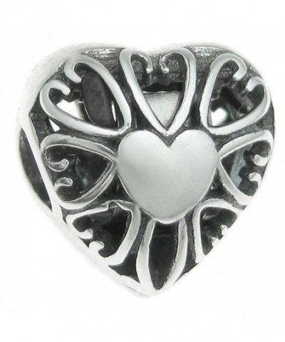 Sterling Silver Heart Valentine European