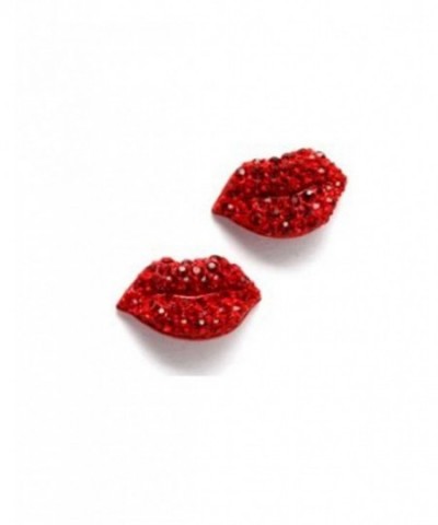 Red Hot Lips Stud Earrings