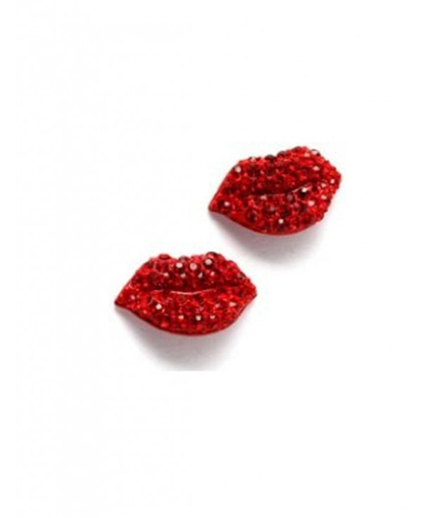 Red Hot Lips Stud Earrings