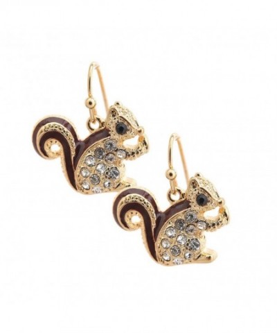 Spinningdaisy Little Squirrel Earrings Plated