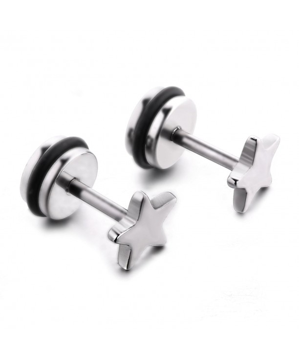 Stainless Earrings Earring Piercing pair polished