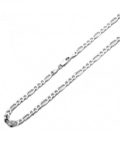 Sterling Silver Italian Figaro Necklace