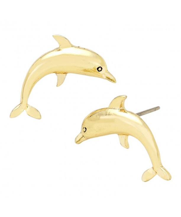 Liavys Dolphin Fashionable Earrings Plated