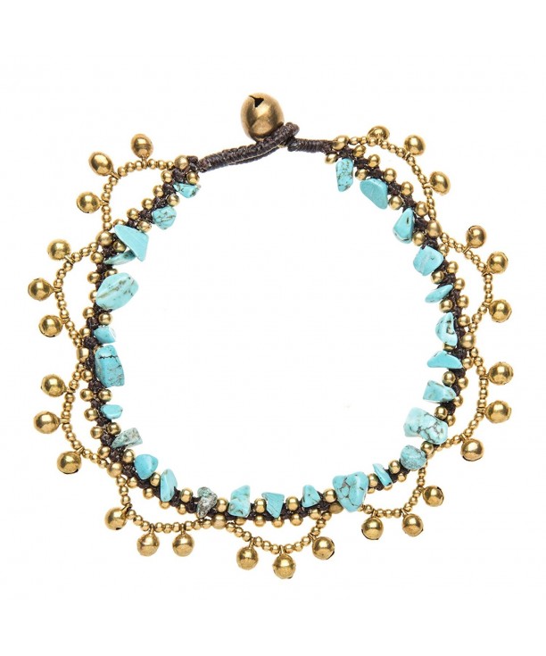 81stgeneration Womens Simulated Turquoise Bracelet