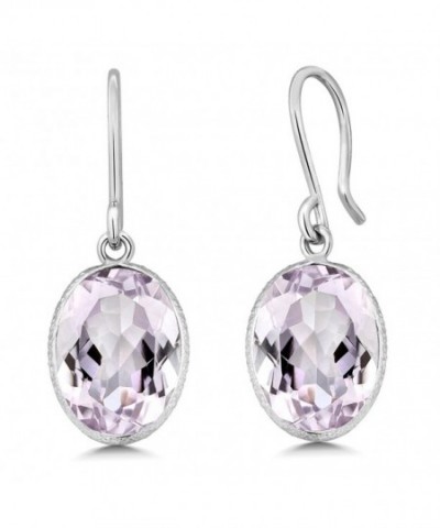 Amethyst Sterling Gemstone Earrings 10X14MM