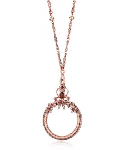 1928 Jewelry Copper Tone Magnifying Necklace