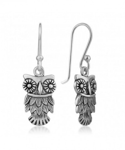 Oxidized Sterling Detailed Vintage Earrings