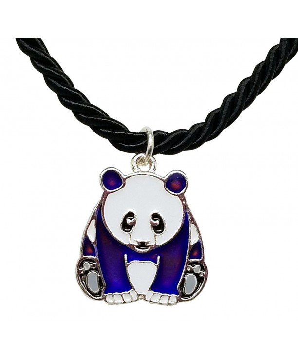 Panda Mood Necklace Black Cord
