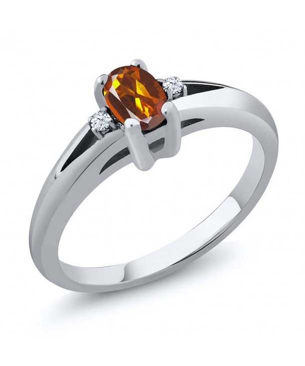 Orange Madeira Citrine Sterling Silver