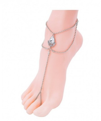 Sundear Crystal Barefoot Sandals Adjustable