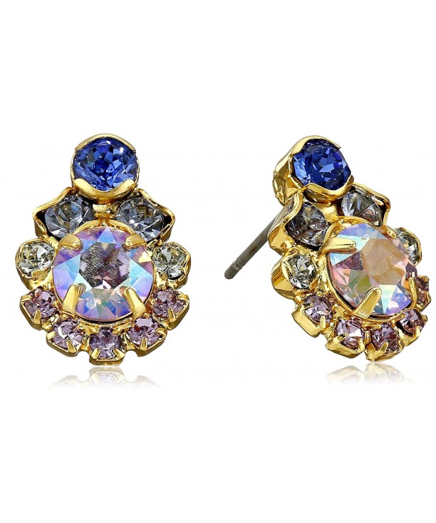 Sorrelli Sapphire Petite Crystal Earrings