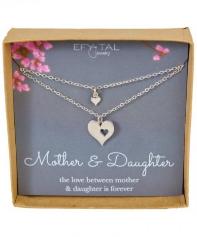 Mother Daughter Necklaces Sterling Mothers