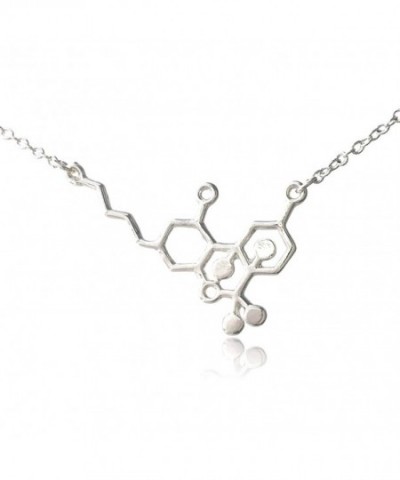 COS THC Tetrahydrocannabinol Molecule Necklace