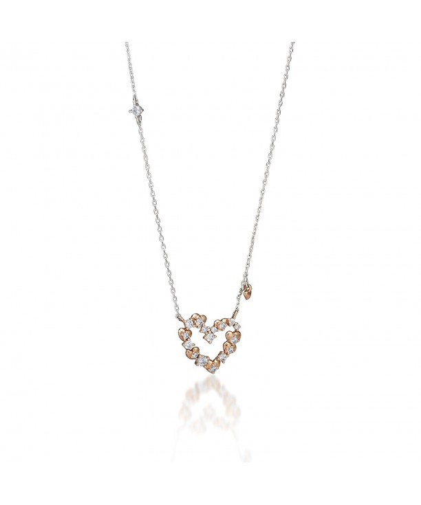 MIYUMIRO Womens Celebrate Heart Necklace