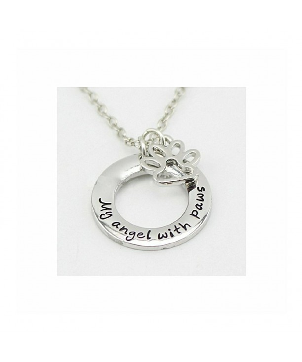 Angel Memorial Silver Necklace Print