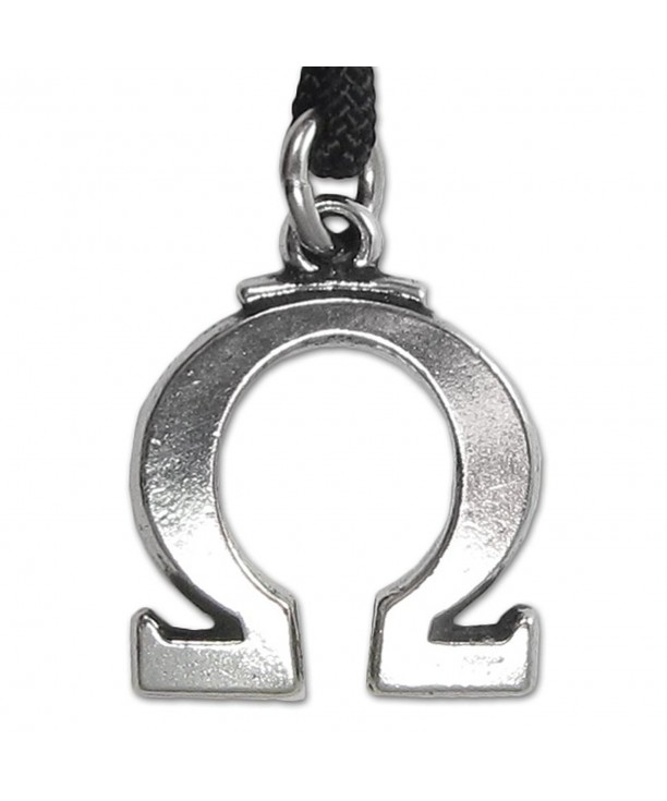 Pewter Greek Symbol Pendant Necklace