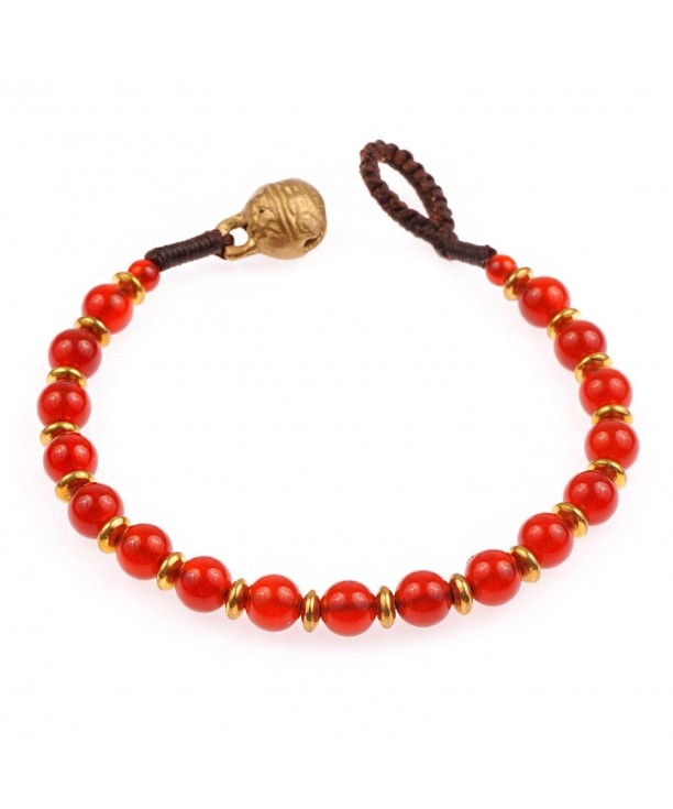 Genuine Carnelian Gemstones Beaded Bracelet