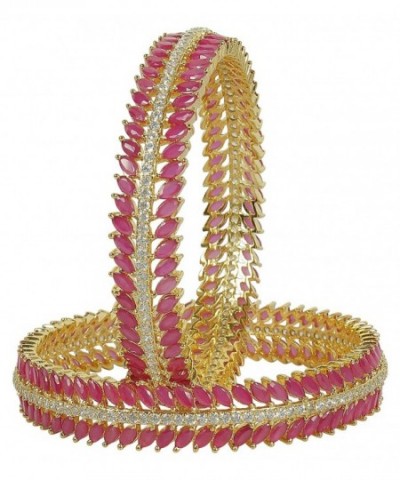 MUCHMORE Bollywood Diamond Bangles Traditional