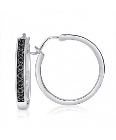 Sterling Silver 10CTTW Diamond Earrings