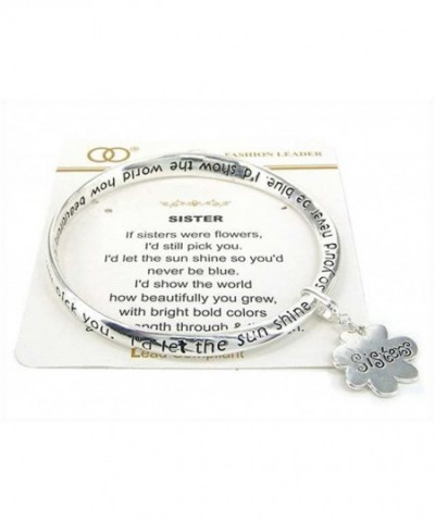 Silver tone Sisters Bracelet Jewelry Nexus