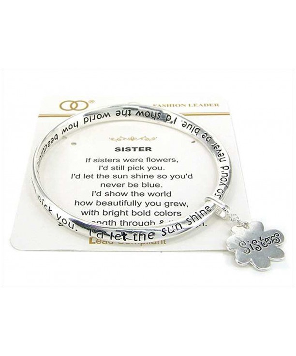 Silver tone Sisters Bracelet Jewelry Nexus