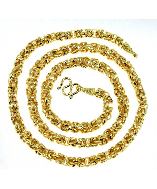 Intricate Byzantine Diamond cut Necklace Thailand