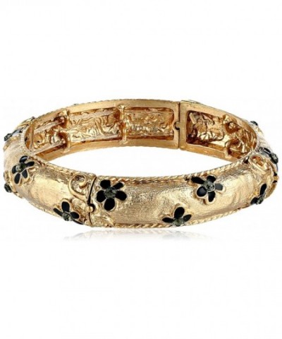 1928 Jewelry Gold Tone Crystal Bracelet