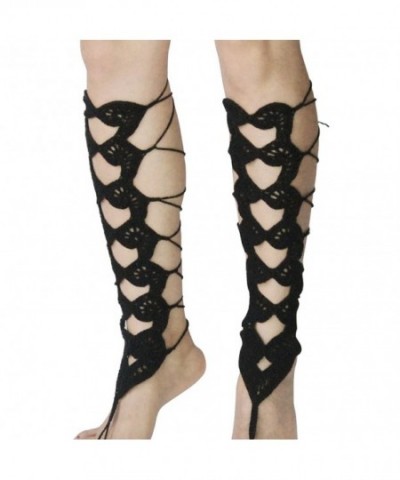 Crochet Barefoot Sandals gladiator jewelry