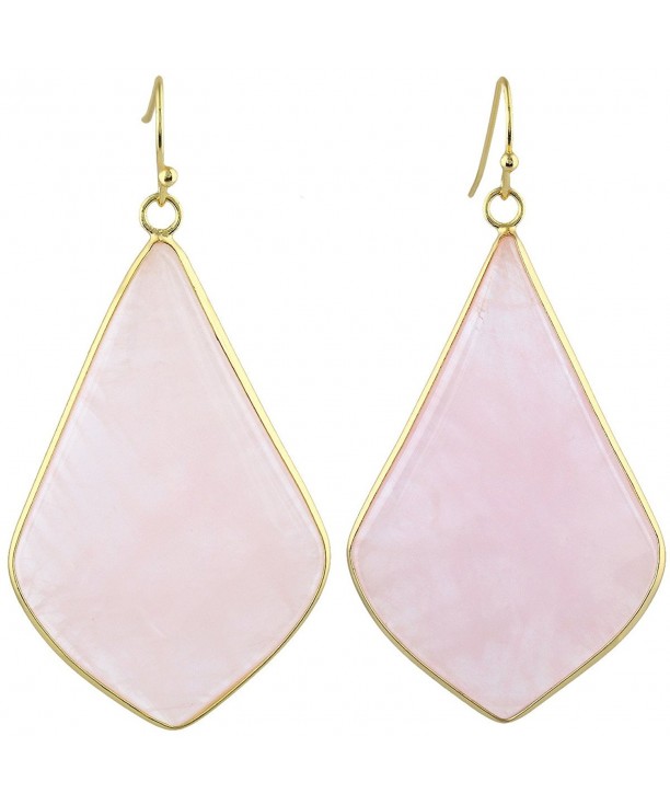 SUNYIK Womens Quartz Rhombus Earrings