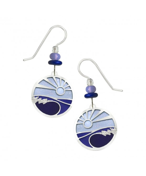 Adajio Lightweight Earrings Periwinkle Silvertone