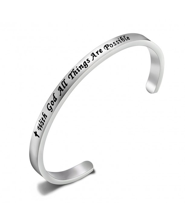 Ensianth Religious Possible Bracelet Encouragement