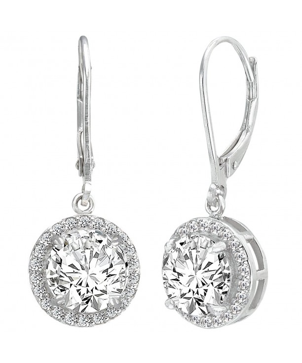 EVER FAITH Sterling Leverback Earrings