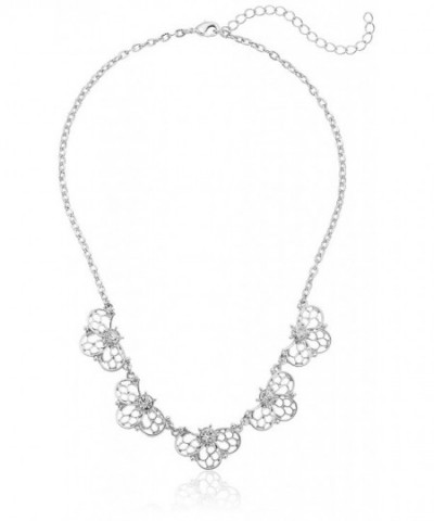 1928 Jewelry Silver Tone Filigree Necklace