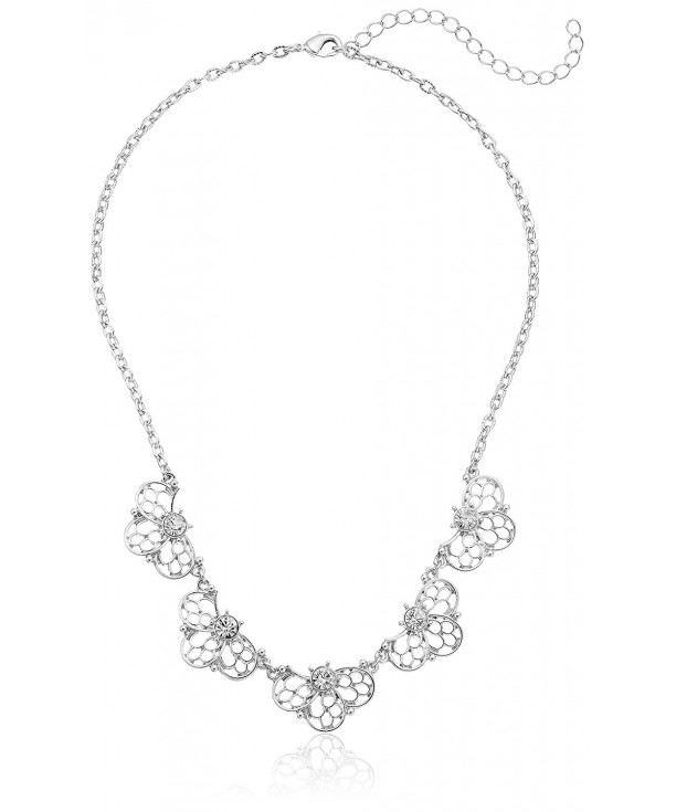 1928 Jewelry Silver Tone Filigree Necklace